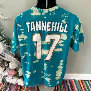 Miami Dolphins 17 Tannehill Tie Dye Tee Shirt NFL Football Acid Wash XL